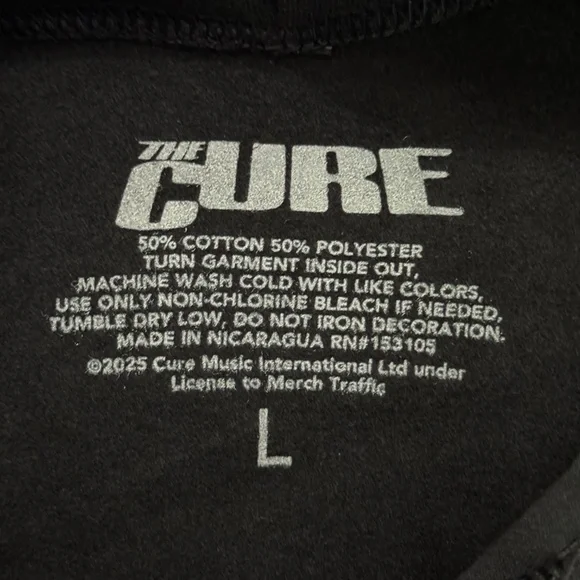 The Cure Black Cat Hoodie Size L - Picture 7 of 7